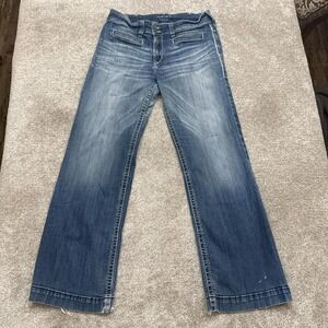 Ariat Marine Denim Trousers Men's Size 33R Workwear Jeans Western Riding Pants